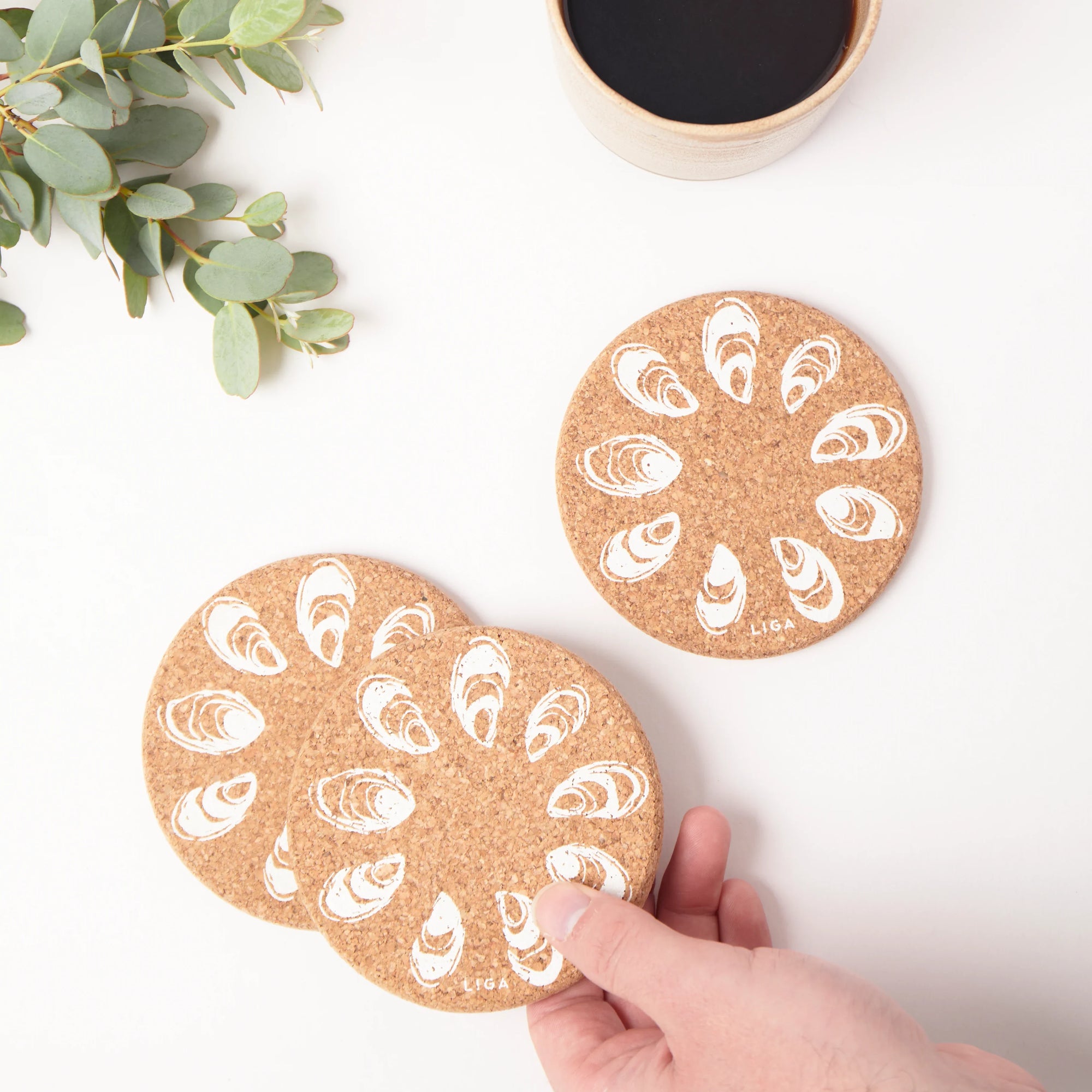 Cork Coasters | Oyster