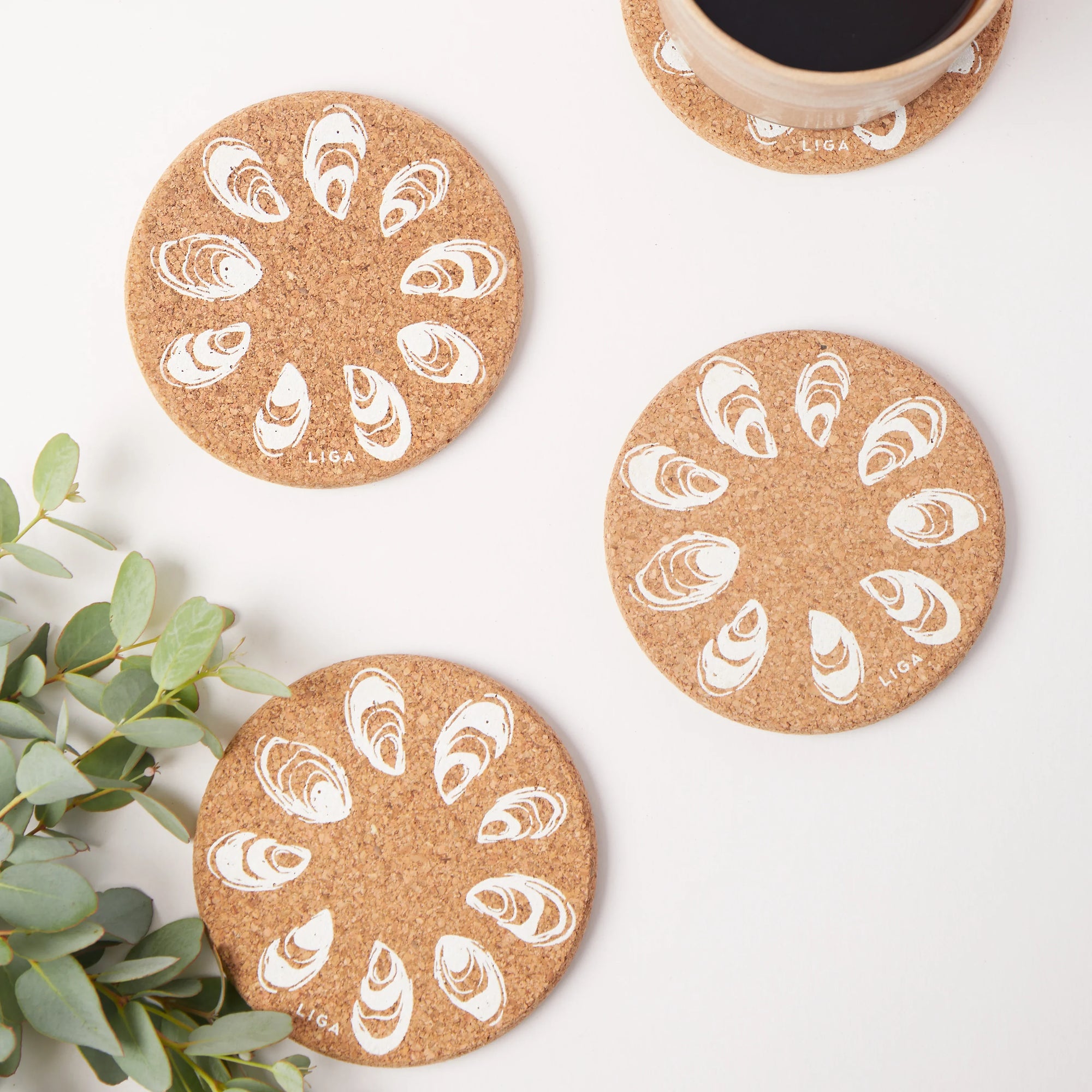 Cork Coasters | Oyster