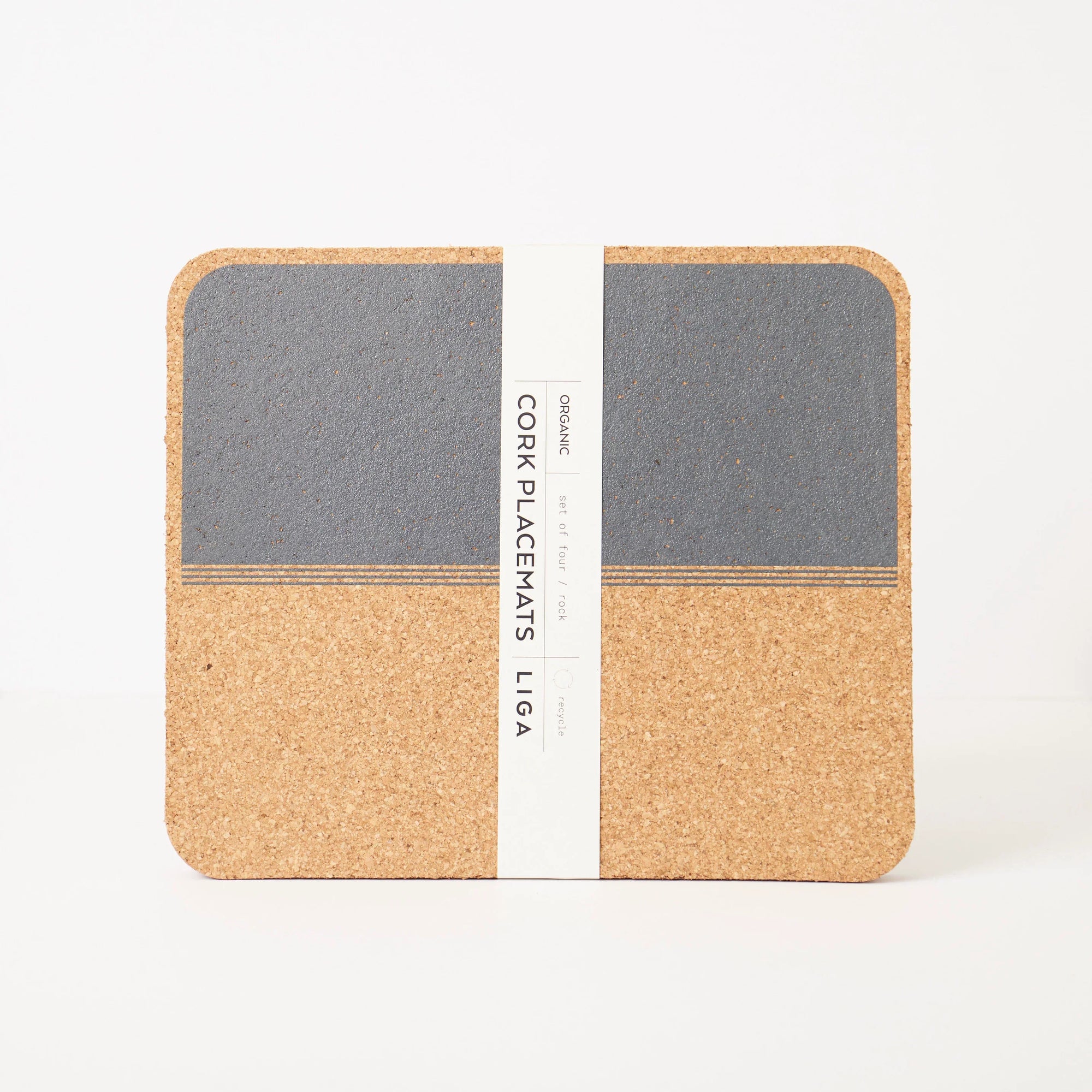 Cork Placemats Rectangle | Rock Set of 4