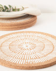 Cork Placemats | Sandy Lines
