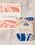 Seafood Platter | Cork and Tile Trivet, Tea Towel and Dishcloths