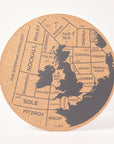 Cork Coasters | Shipping Forecast | Set of 4