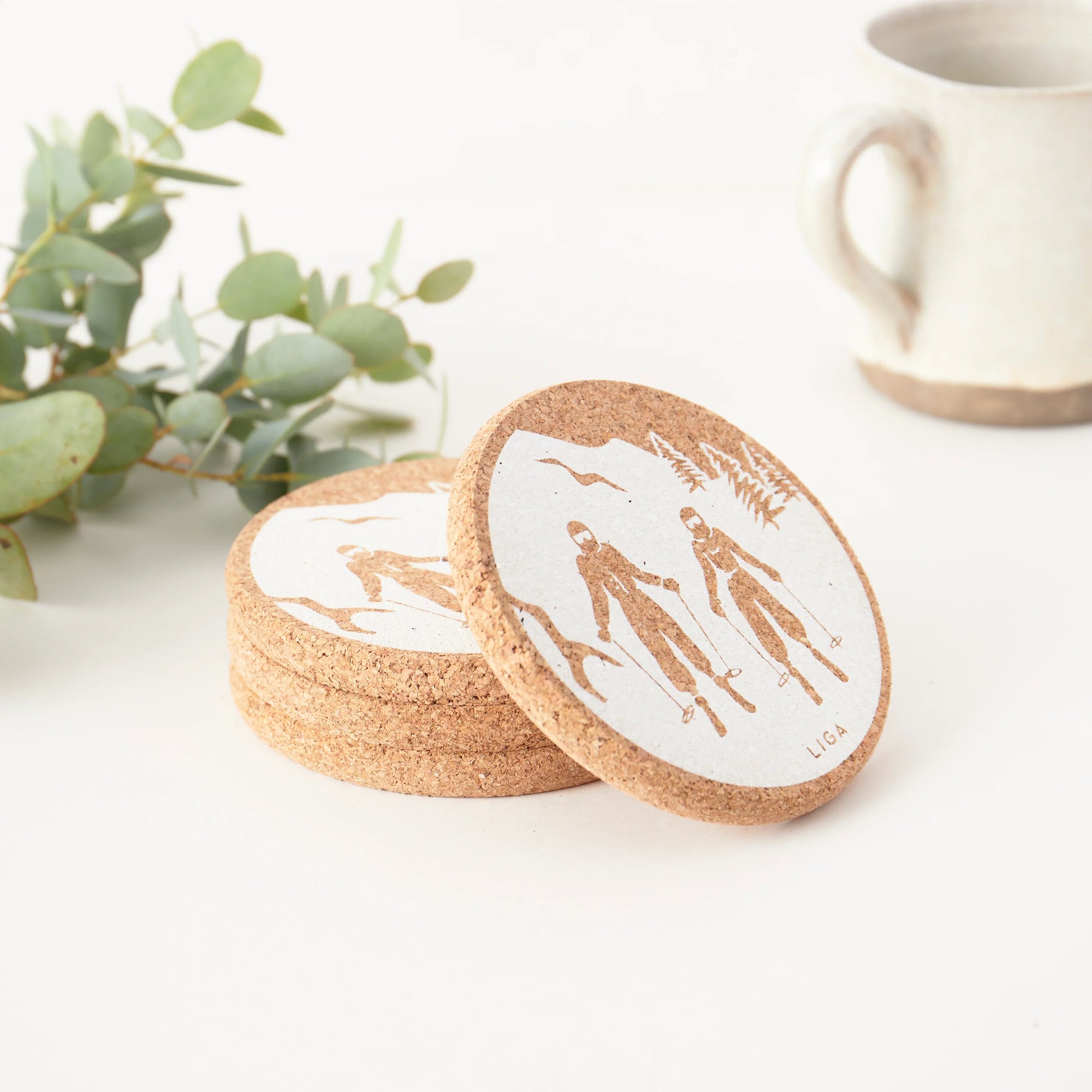 Cork Coasters | Ski