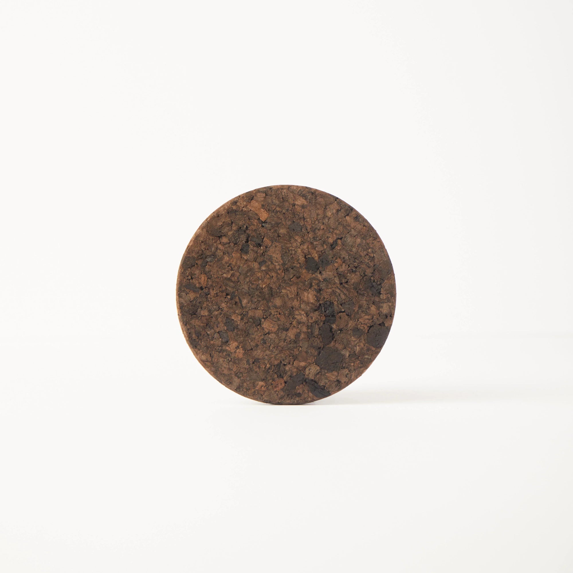Smoked Cork Coasters | Round Set of 4