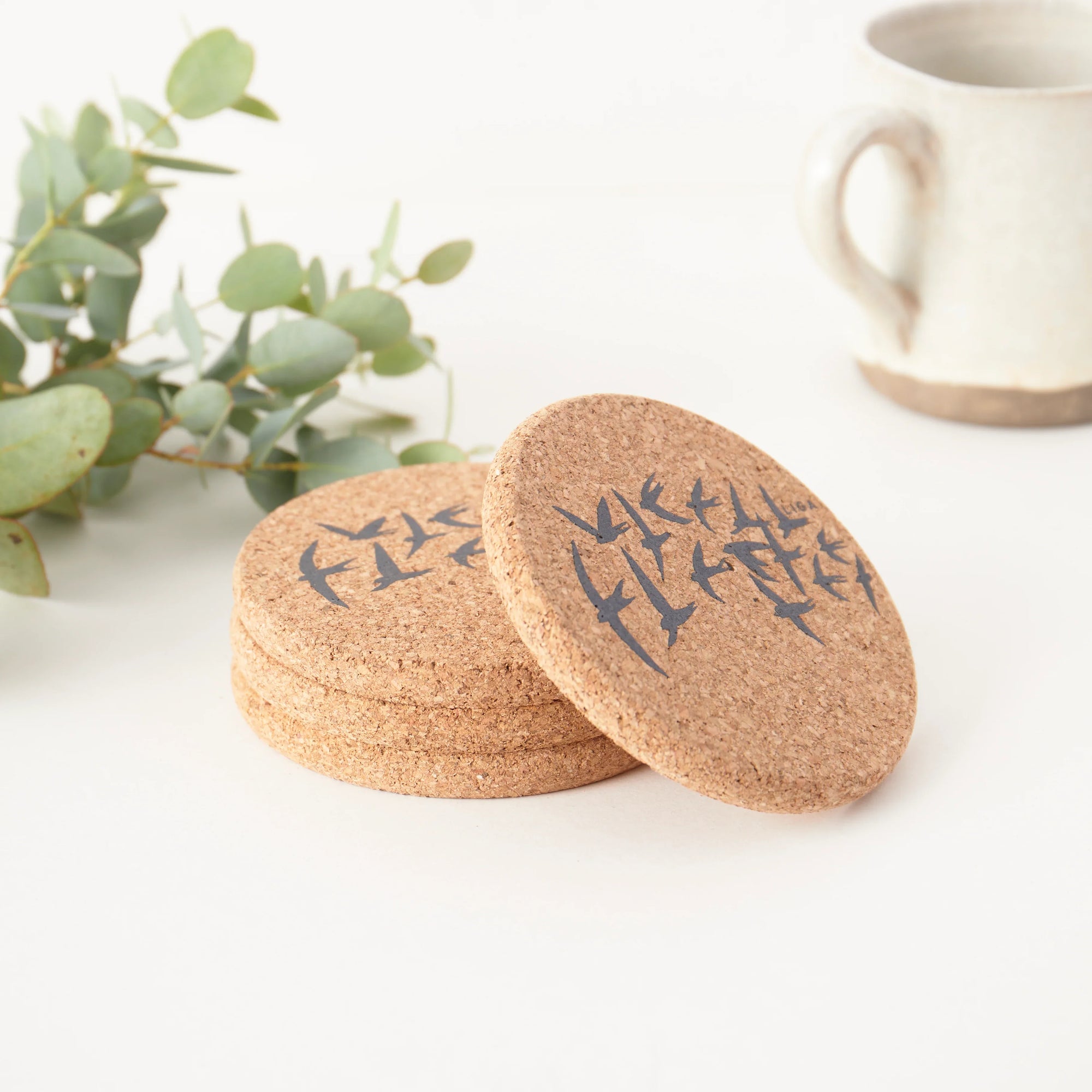 Cork Coasters | Swallows