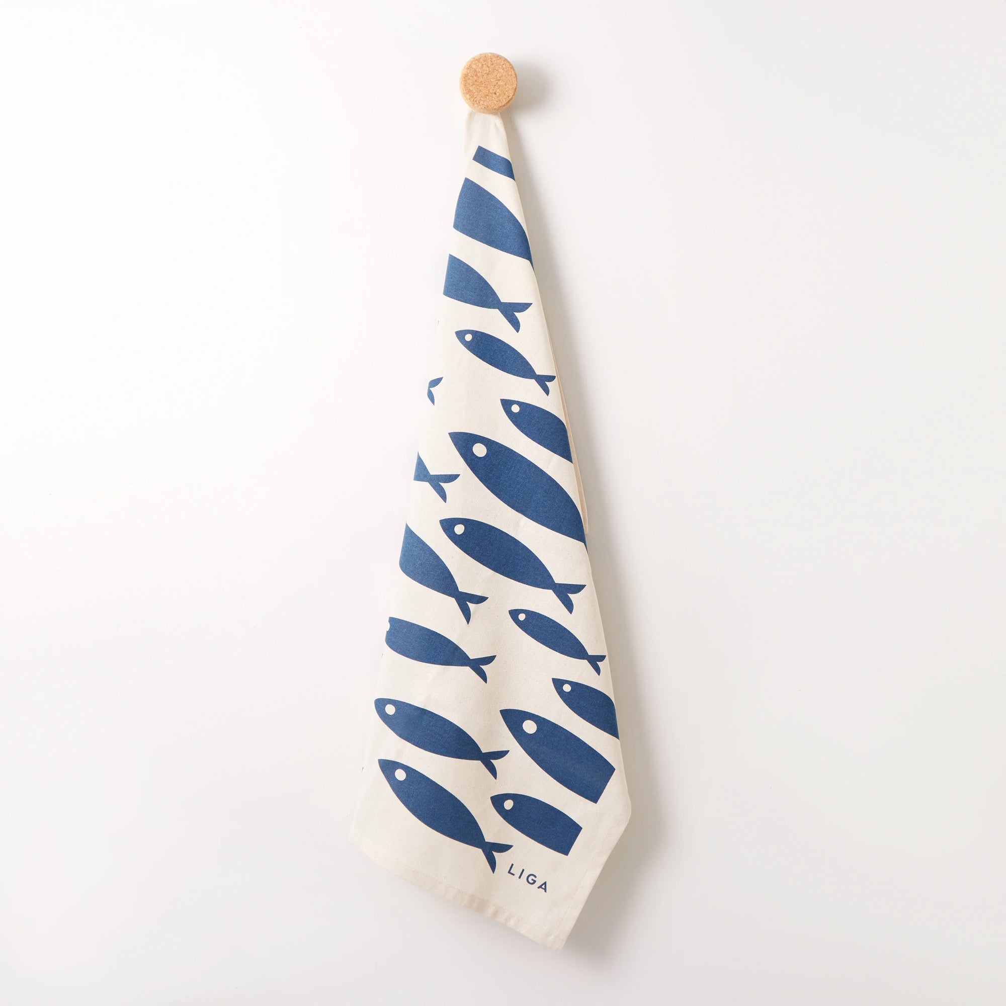 Organic Tea Towel | Fish
