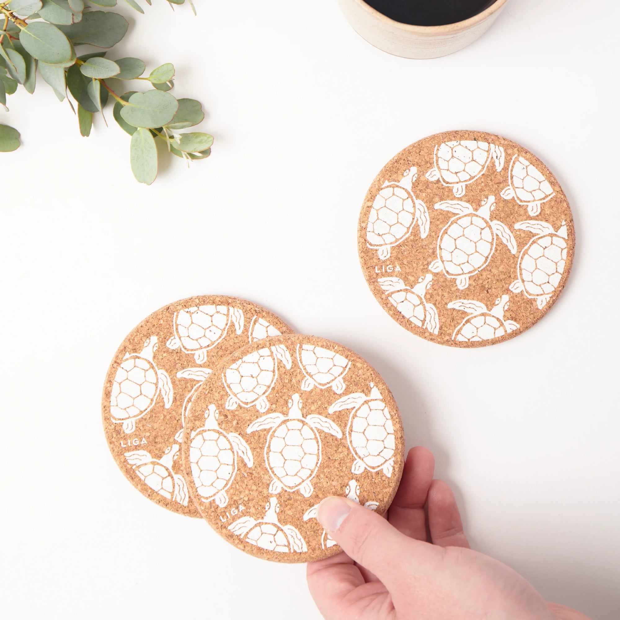 Cork Coasters | Turtles