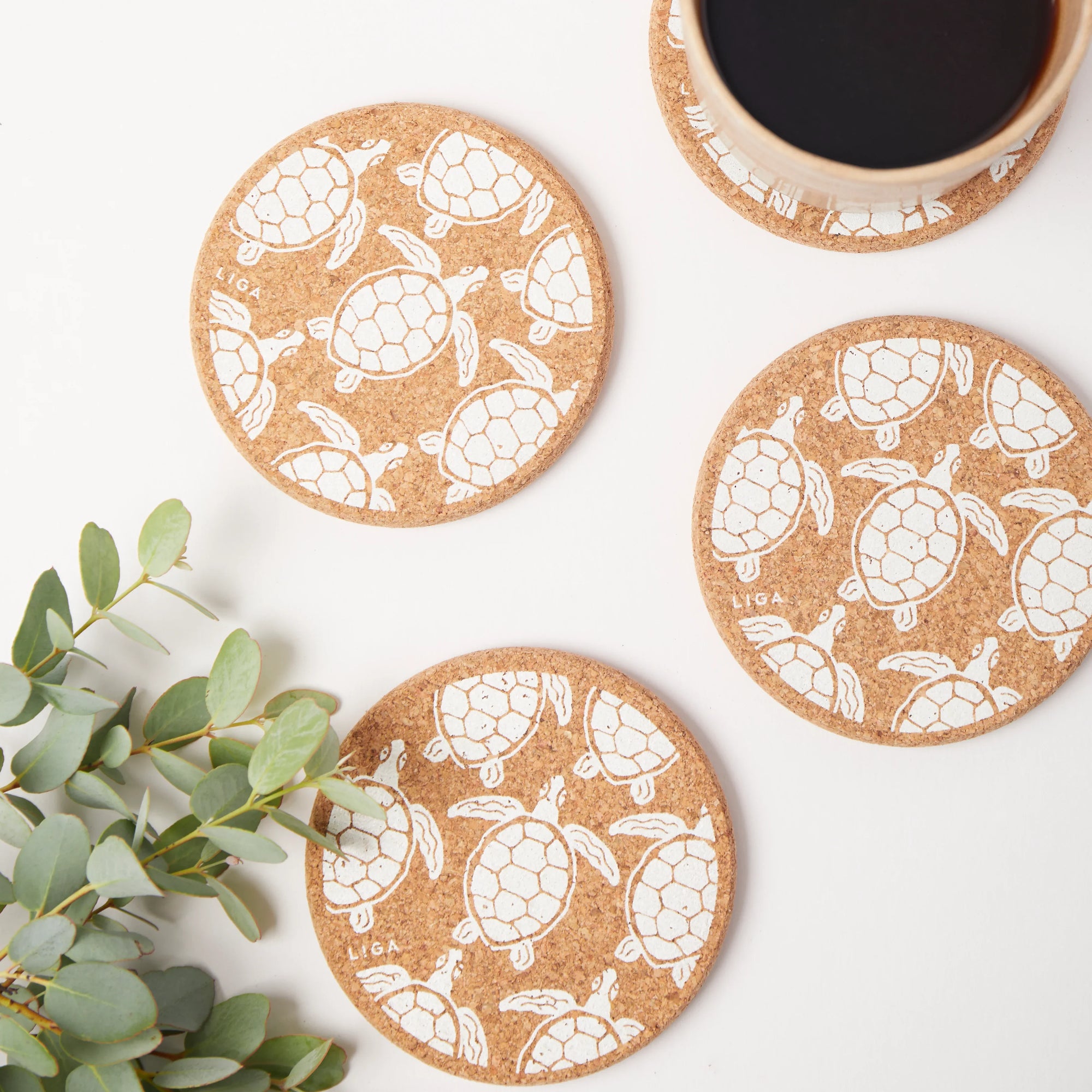 Cork Coasters | Turtles