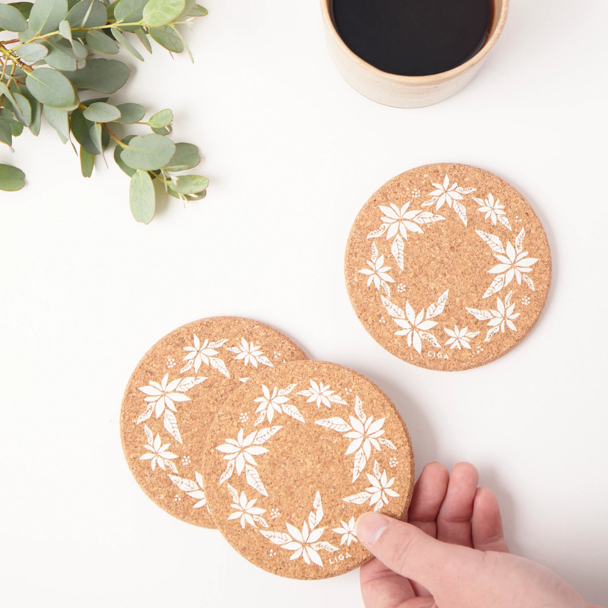 Cork Coasters | Wreath