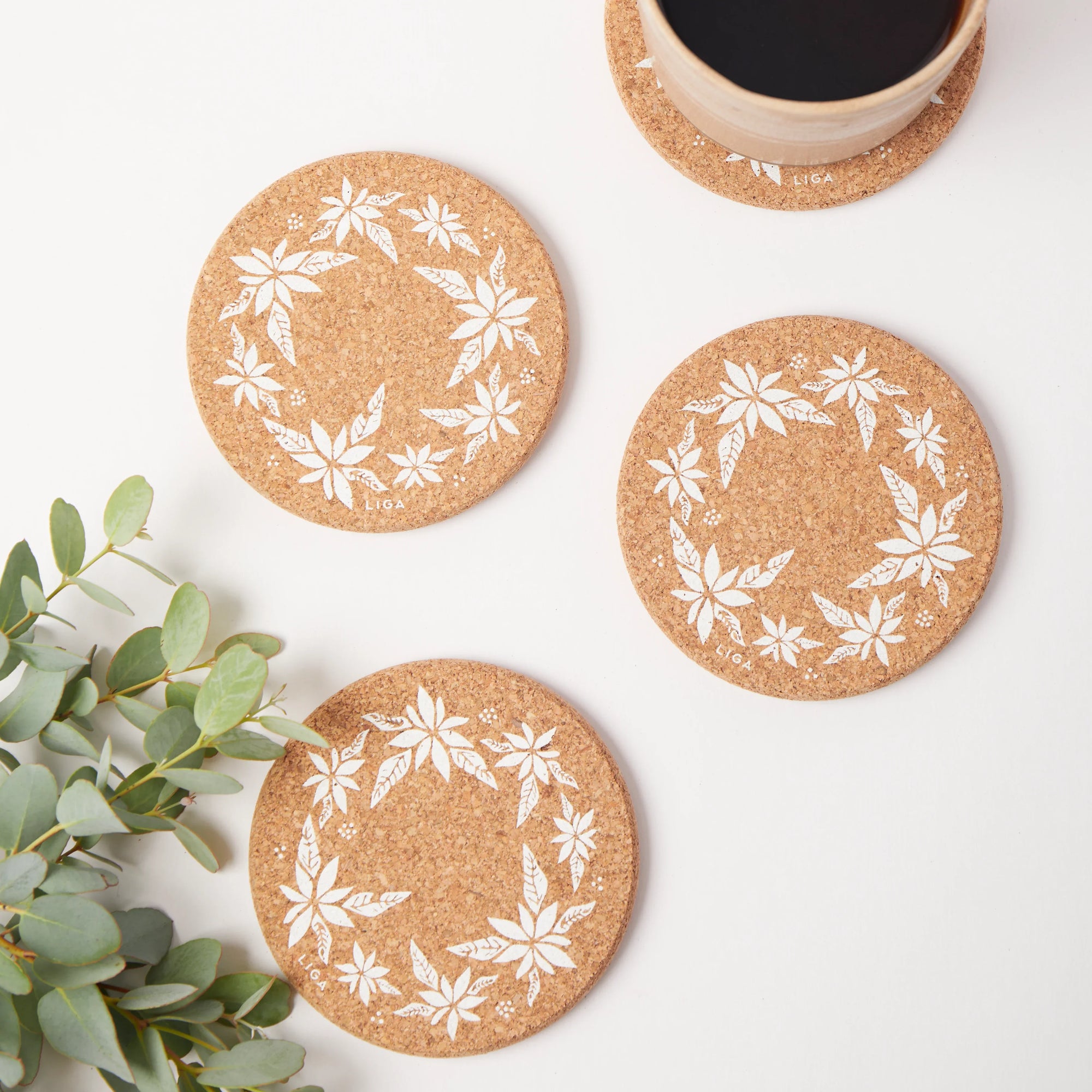 Cork Coasters | Wreath