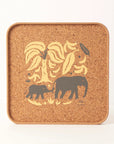 Cork Tray | Elephant & Bananas