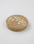 Sustainable cork round magnet. Swallows Design