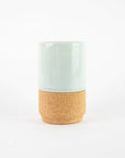 Sustainable Ceramic and cork mug, Aqua