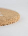 Eco friendly cork placemats + coasters. Fern design