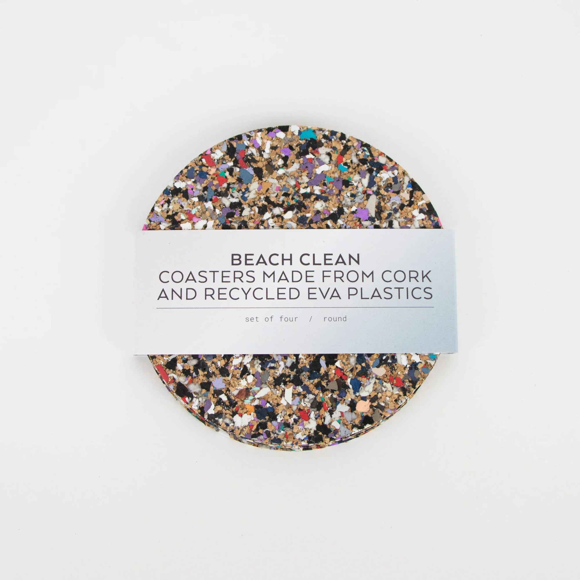 Beach Clean set of 4 Coasters in wrap