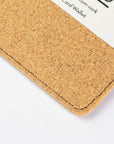 Sustainable cork Card Holder, sand range