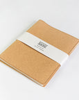 Sustainable cork A5 notebook cover + Refill, sand range