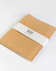 Sustainable cork A5 notebook cover + Refill, sand range