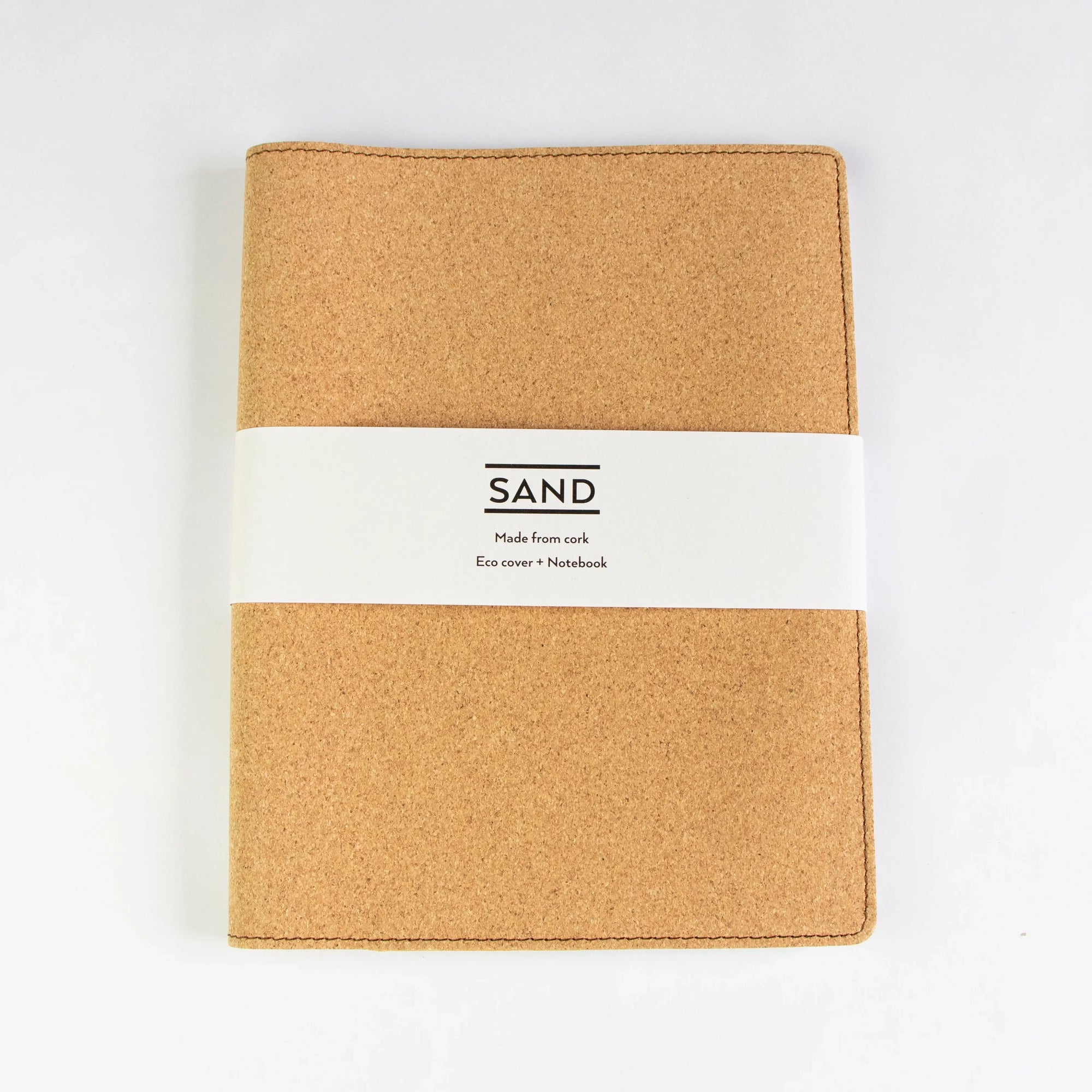Sustainable cork A5 notebook cover + Refill, sand range