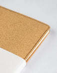 Sustainable cork A5 notebook cover + Refill, sand range
