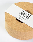Sustainable cork tea light holder, sand range