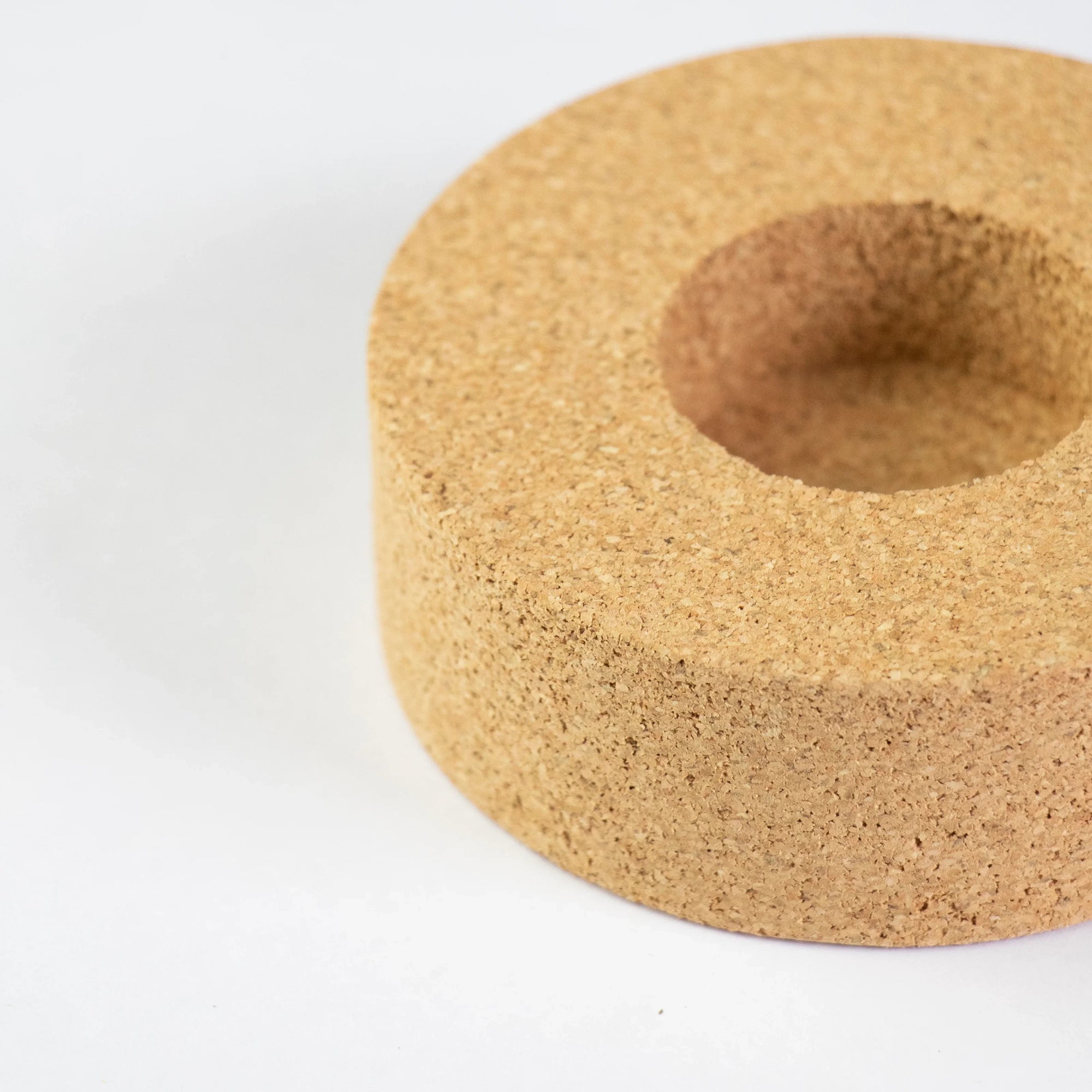 Sustainable cork tea light holder, sand range