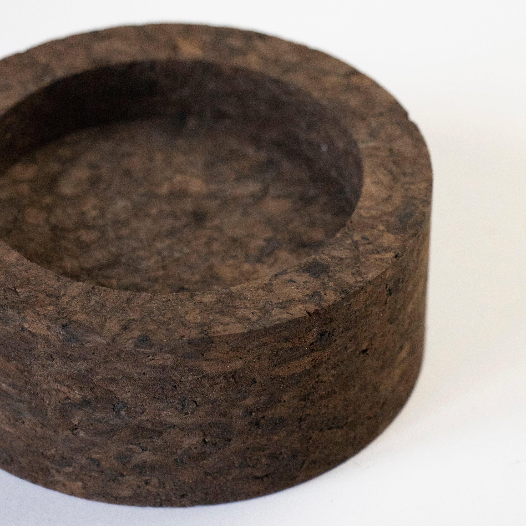 eco friendly Smoked Cork Candle Holder