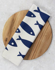 Organic Tea Towel with fish design