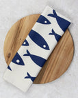 Organic Tea Towel with fish design