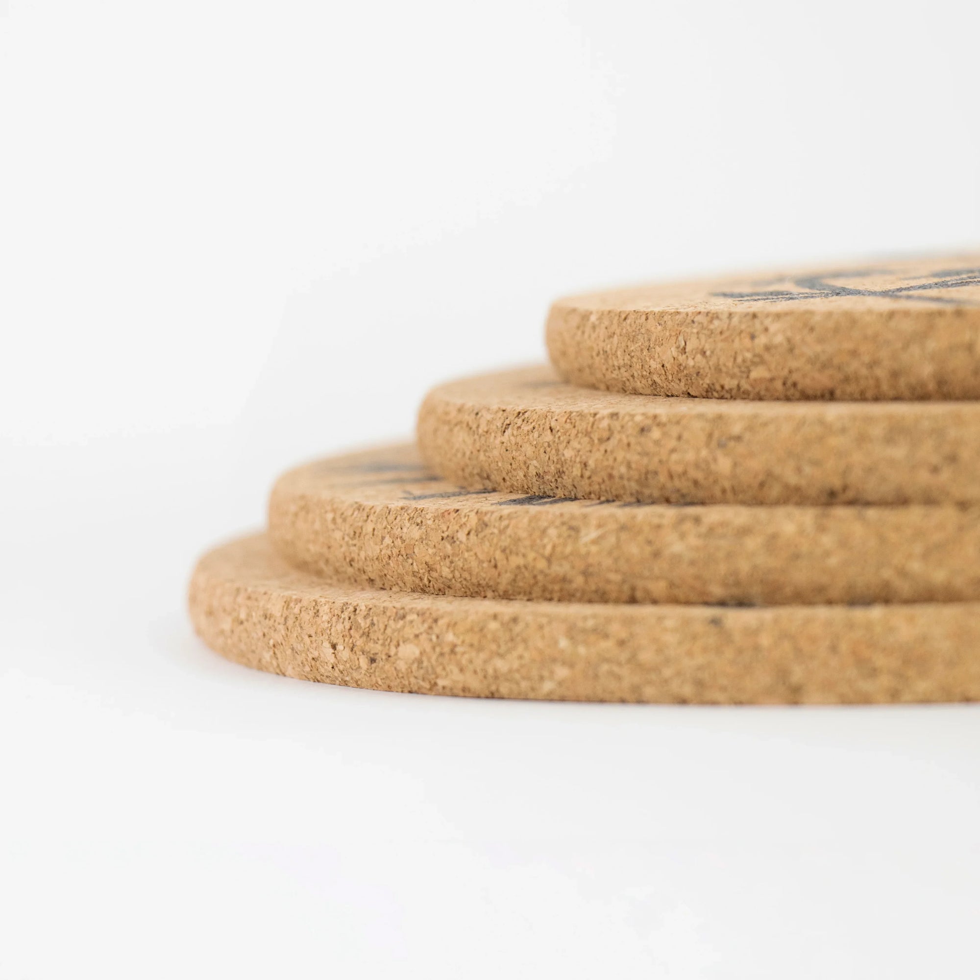 eco cork placemats and coasters. Wildflower design