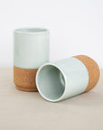 large coffee mug gift set- aqua