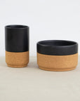 Breakfast gift set | Large coffee mug + bowl- Matt Black