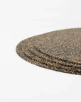 Dash Recycled Rubber & Cork Placemats | Oval S/8 + 8 FREE coasters
