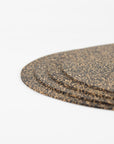 XL Dash Recycled Rubber & Cork Placemats | Round Set of 4