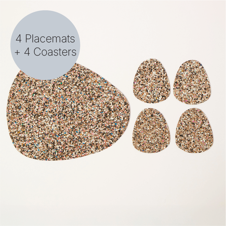 Pebble Placemats and Coasters | S/4