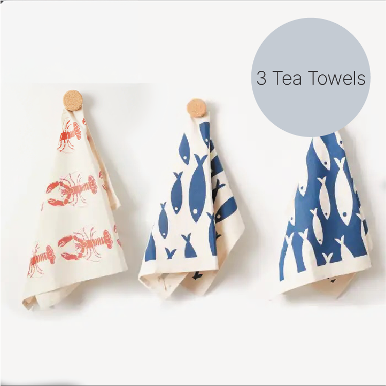 Organic Tea Towels | Coastal Collection