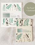 Tea Towel and matching Dishcloths | Giraffe