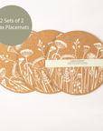 Bundle of Cork Max Placemats | Flowers