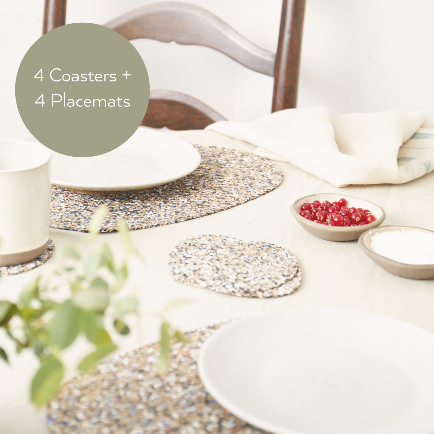 Pebble Placemats and Coasters | S/4