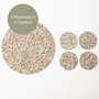 Beach Clean Round Placemats and Coasters Bundle | Table S/4