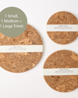 Natural Cork Trivets | S/3