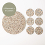 Beach Clean Round Placemats and Coasters Bundle | Table S/6