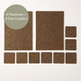 Dash Recycled Rubber & Cork Placemats | Rectangle S/8 + 2 sets of FREE coasters