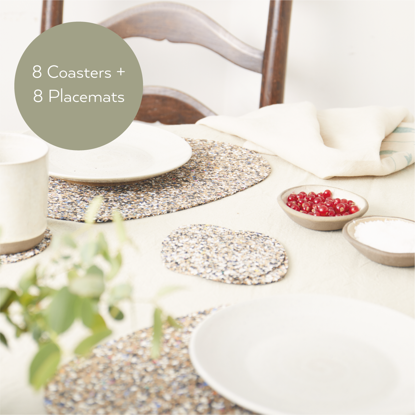 Pebble Placemats and Coasters | S/8