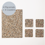 Beach Clean Rectangle Placemats and Coasters Bundle | Table S/4