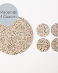 Beach Clean Round Placemats and Coasters Bundle | Table S/4