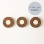Eco Tea Light Holder | Eco Recycled Rubber and Cork