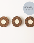 Eco Tea Light Holder | Eco Recycled Rubber and Cork