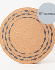 Cork Max Placemats | Fish On A Line | 3 Sets for 2