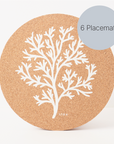 Cork Max Placemats | Coral | 3 Sets for 2